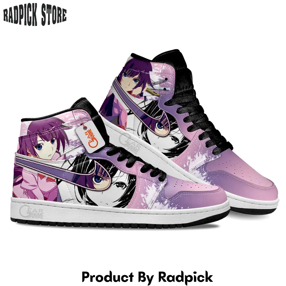 Hitagi senjougahara air jordan high top sneakers anime  rp0248306